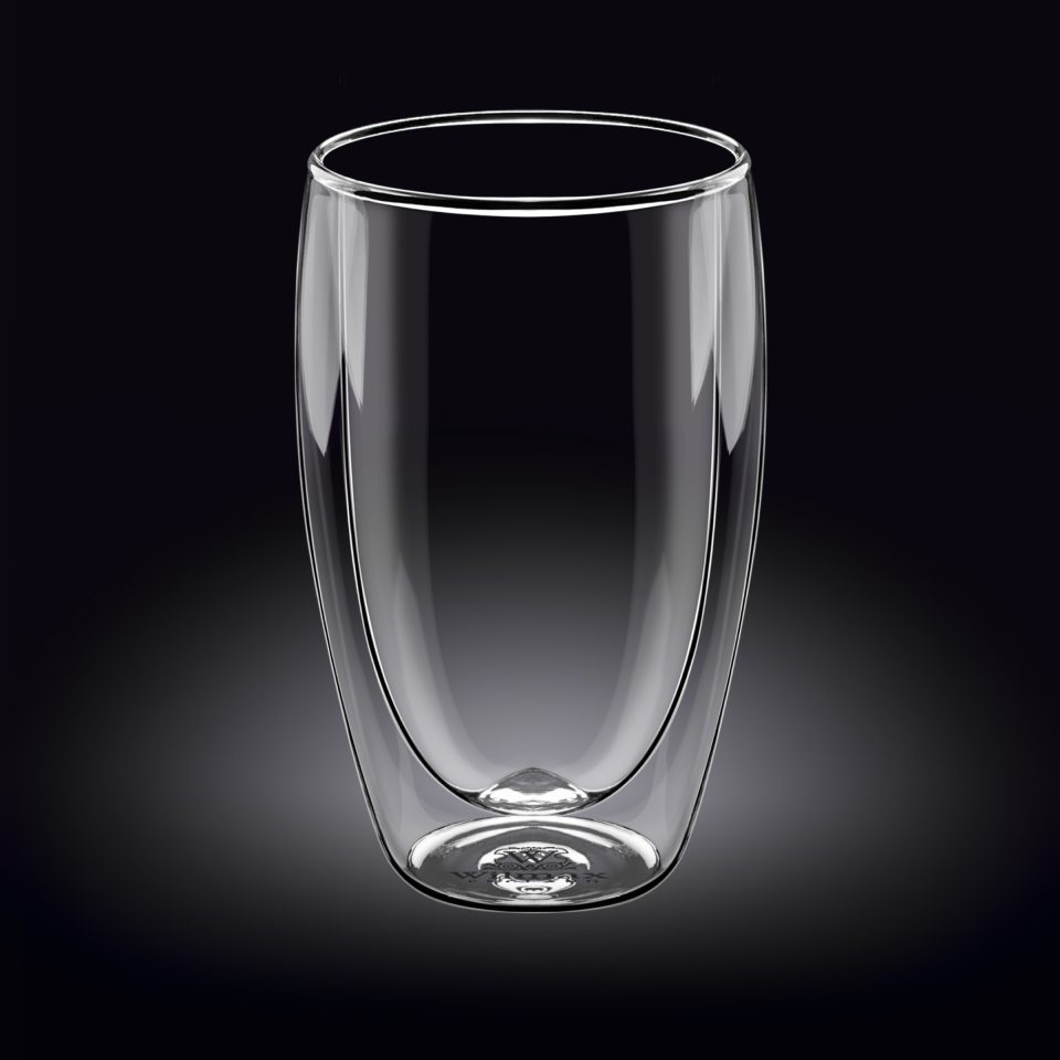 WILMAX Double wall Glass 16.9 FL OZ 500 ML