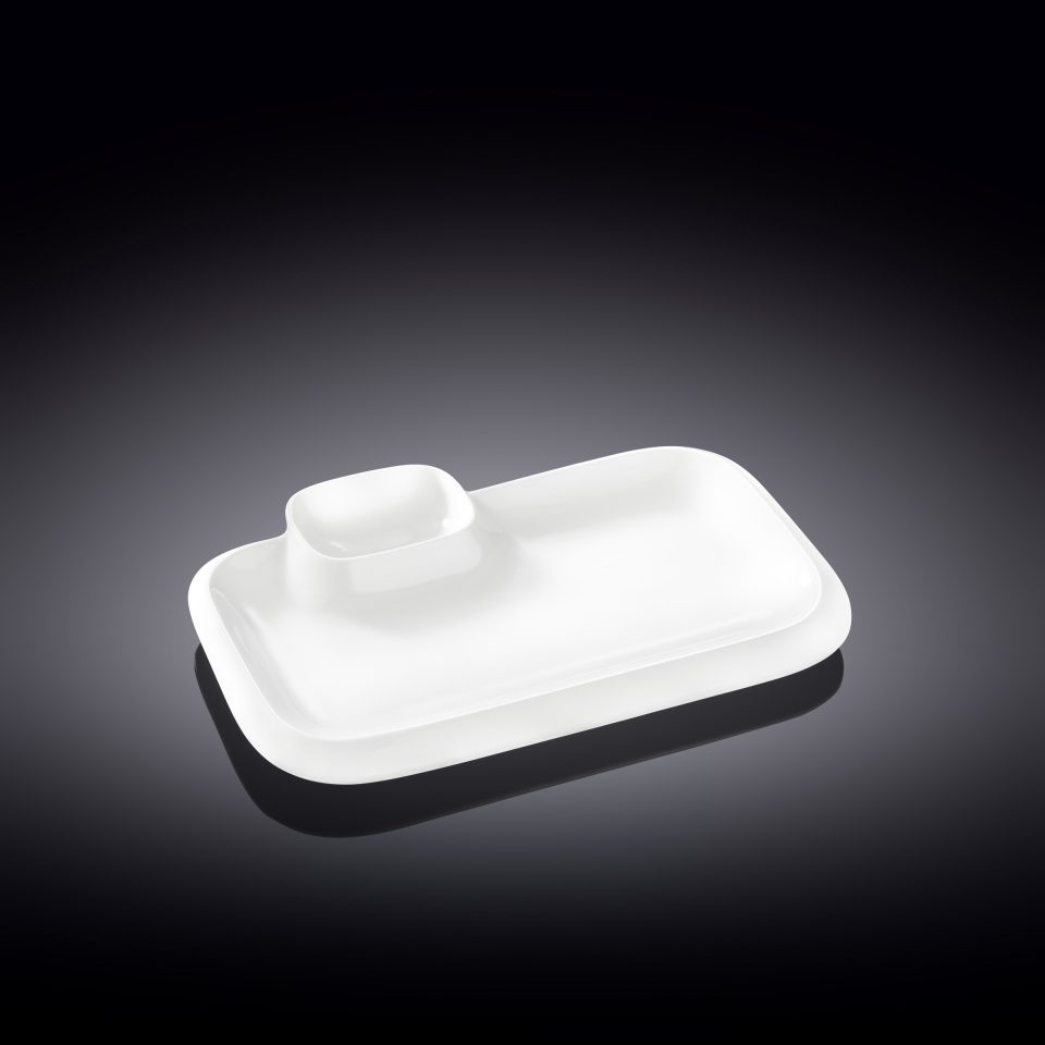 WILMAX Serving platter Rectangular White 20 X 12 CM