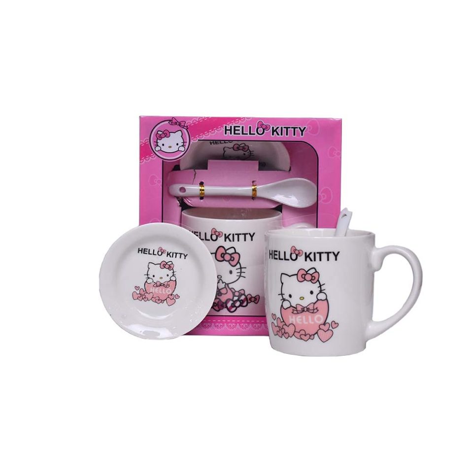 Ceramic Mug with spoon and lid KITTY 360 ML - photo 6