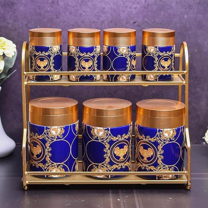 Canister set Blue and Gold - photo 1