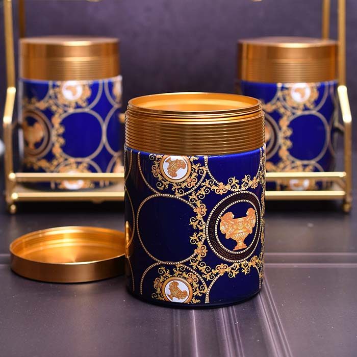 Canister set Blue and Gold - photo 3