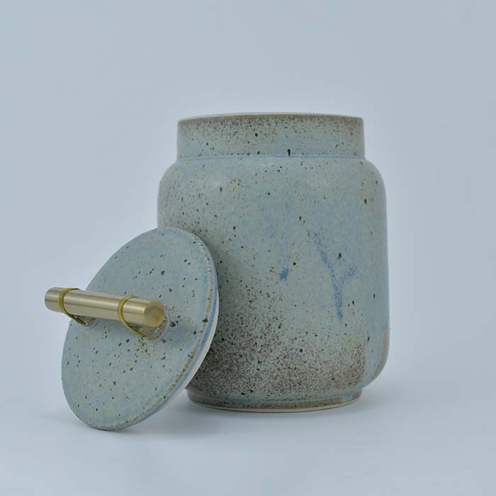 AART Handmade Terracotta Storage Jar light blue - photo 2
