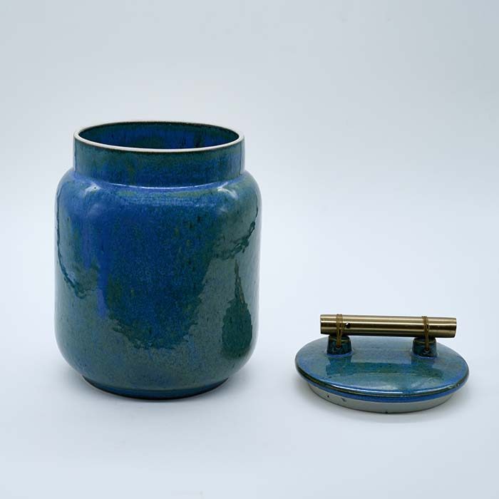 AART Handmade Terracotta Storage Jar (Tall) blue - photo 2