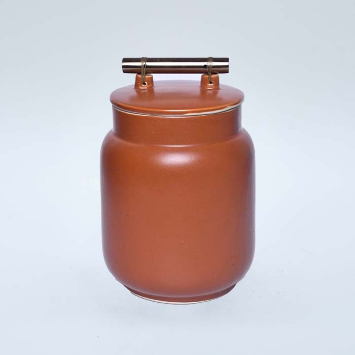 AART Handmade Terracotta Storage Jar (Tall) Brown - photo 1