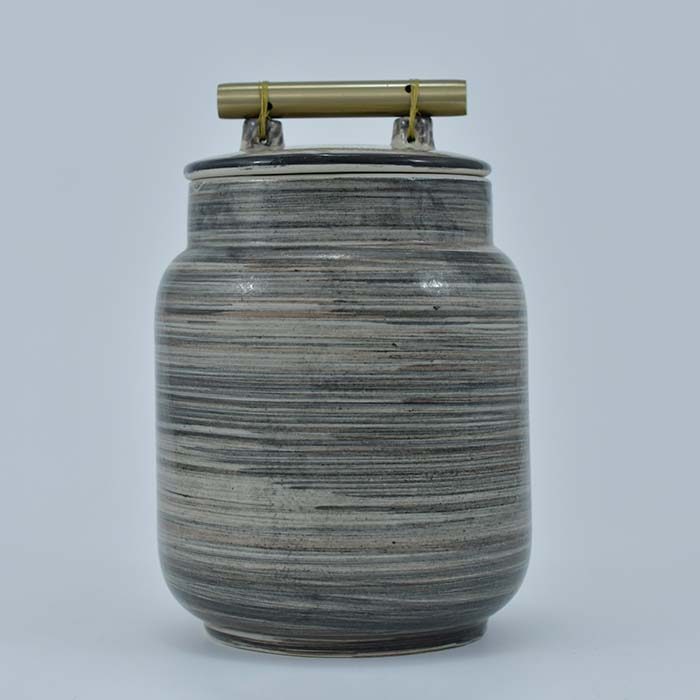 AART Handmade Terracotta Storage Jar (Tall) Cream - photo 1
