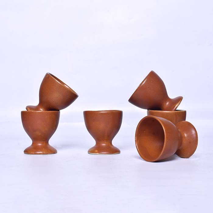 AART Handmade Terracotta Egg bowl Brown - photo 1