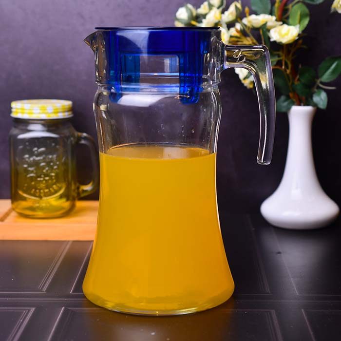PASABAHCE Water jug Glass with Blue lid (PB1070544) - photo 1