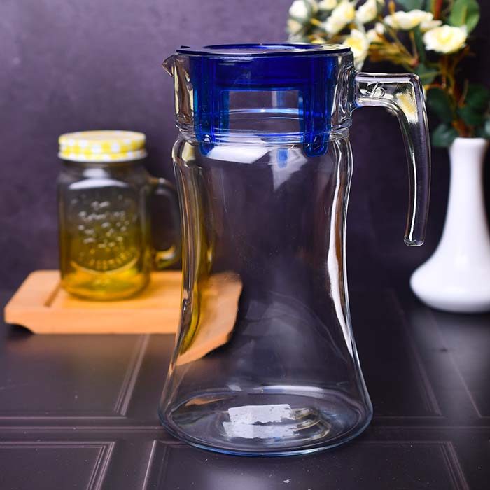 PASABAHCE Water jug Glass with Blue lid (PB1070544) - photo 2