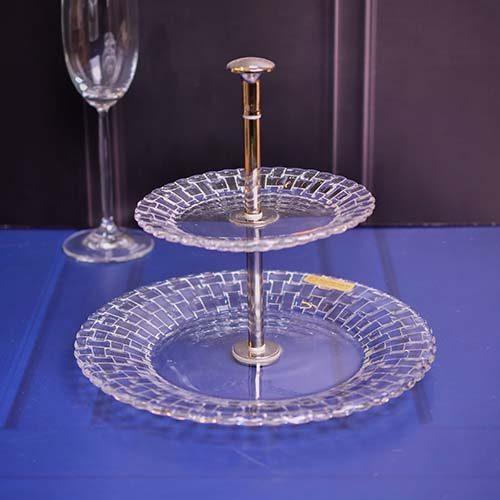 Cake stand double layer Crystal - photo 1