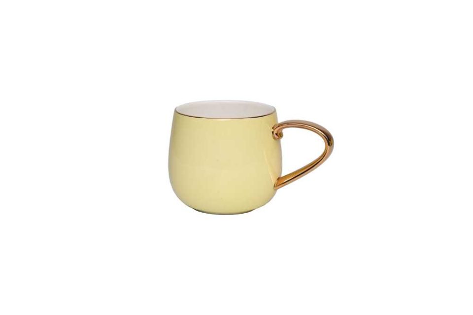 AQUATIC | Cup and saucer | Yellow | Gold handle | Set of 6 - photo 5