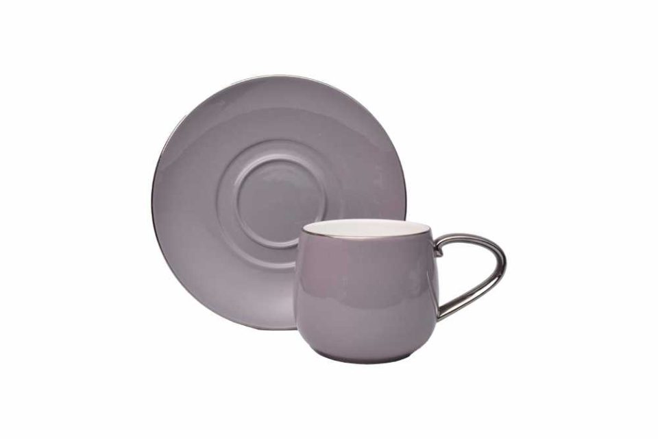 AQUATIC | Cup and saucer | Lavender blush | platinum handle | Se - photo 4