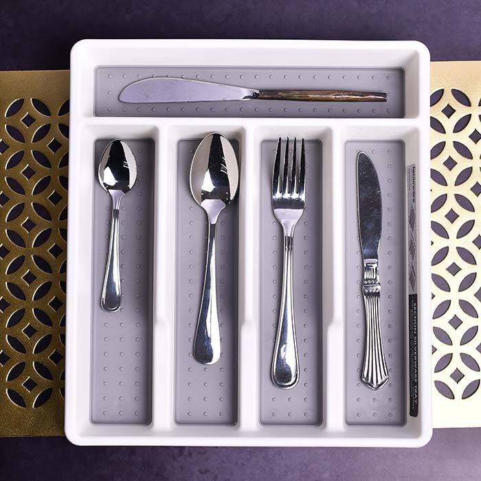 BPA Free sectioned Cutlery tray ( 11.25 X 12.75 X 1.75 INCH ) - photo 2