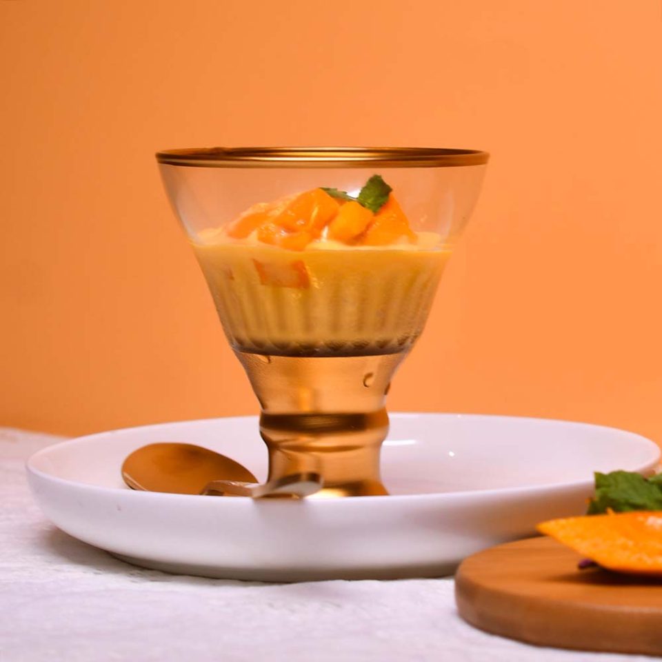 DECOART Ice cream bowl Sunflower Set of 6 PC Gold lined and base - photo 2