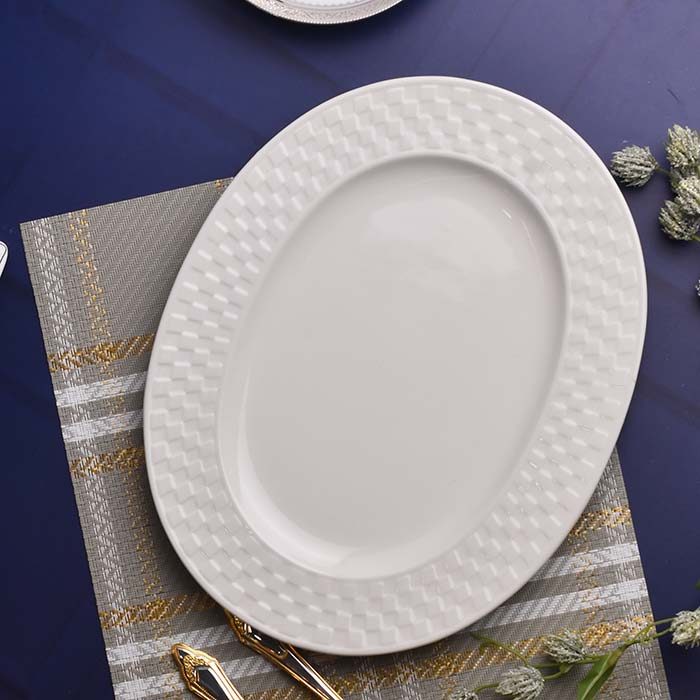 QUALITIER Oval platter Cheque design - photo 1