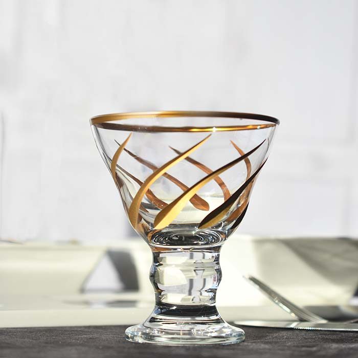DECOART Ice cream bowl Set of 6 PC Gold Strand - photo 1