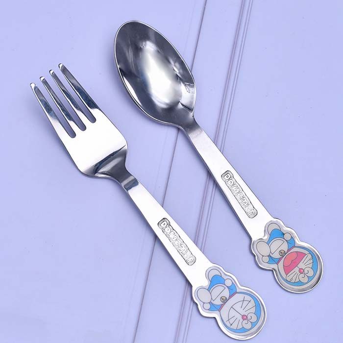 AWKW-NOX DOREMON Gift set Plate with spoon and fork - photo 3