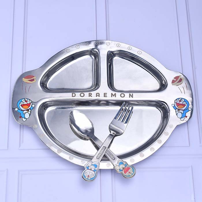 AWKW-NOX DOREMON Gift set Plate with spoon and fork - photo 1