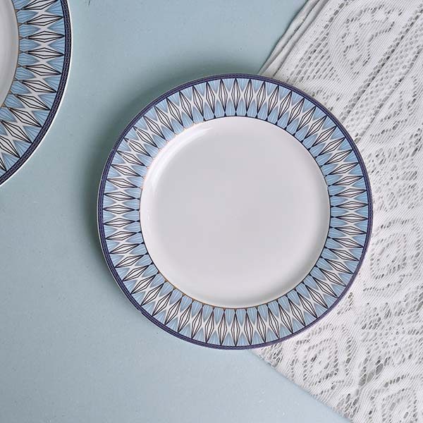 GLANCE Premium dinner set of 60 PC Bone china Light blue England - photo 10