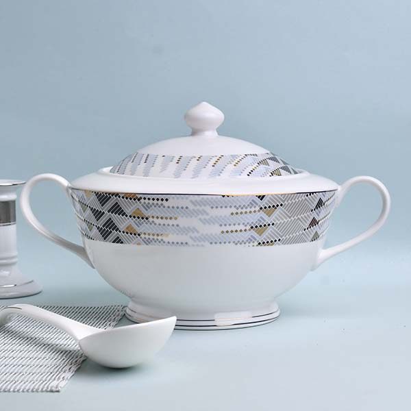 GLANCE Premium dinner set of 60 PC Bone china Blue England desig - photo 3