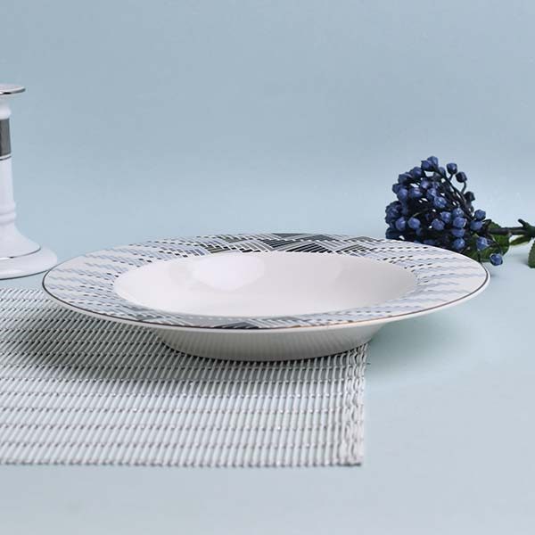 GLANCE Premium dinner set of 60 PC Bone china Blue England desig - photo 5