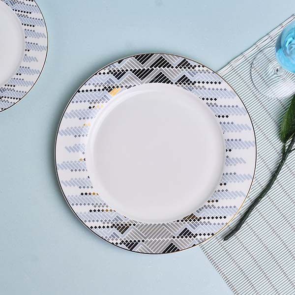 GLANCE Premium dinner set of 60 PC Bone china Blue England desig - photo 6
