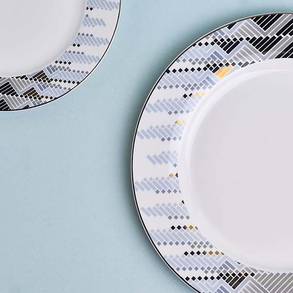 GLANCE Premium dinner set of 60 PC Bone china Blue England desig - photo 7