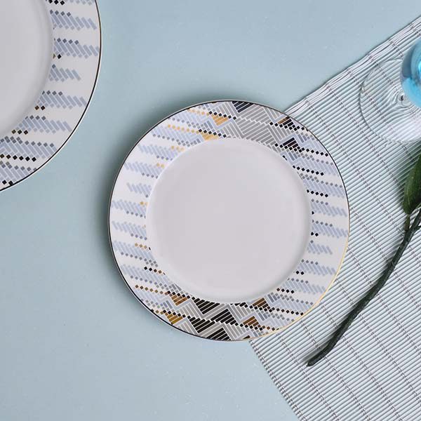 GLANCE Premium dinner set of 60 PC Bone china Blue England desig - photo 8