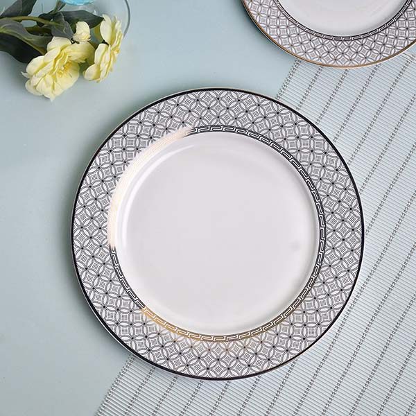 GLANCE Premium dinner set of 60 PC Bone china Grey England desig - photo 6