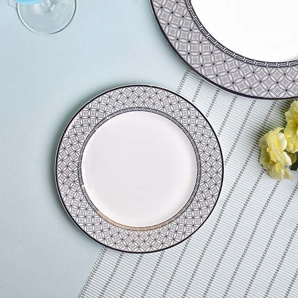 GLANCE Premium dinner set of 60 PC Bone china Grey England desig - photo 7