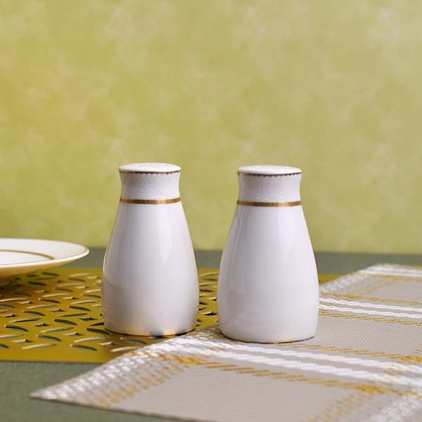 GLANCE Premium dinner set of 60 PC Bone china Gold line and whit - photo 10