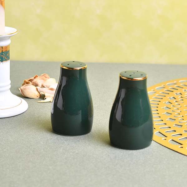 GOLDEN HOUSE Premium Dinner set of 29 PC Bone china Green and go - photo 7