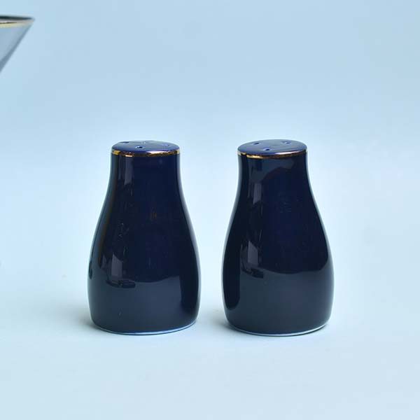 GOLDEN HOUSE Premium Dinner set of 29 PC  Bone china Dark blue a - photo 7