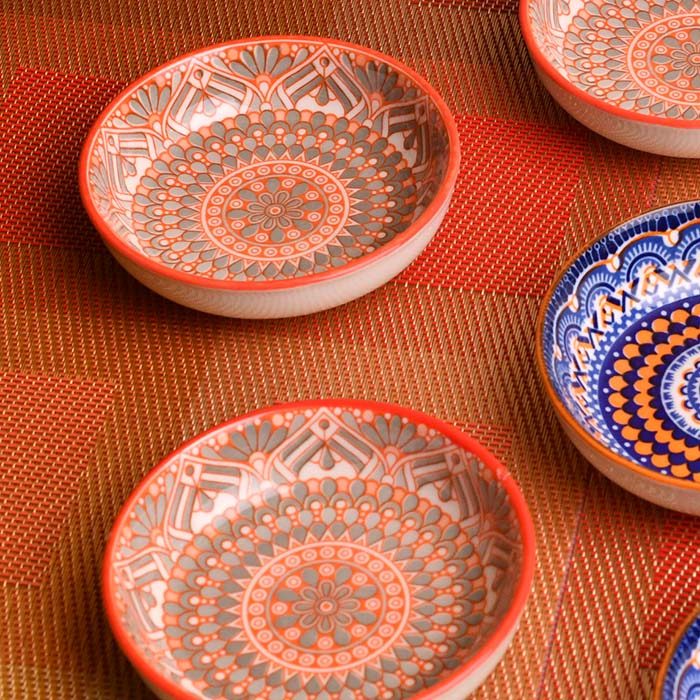 CERAMIC Designer bowls small set of 6 Round - photo 3
