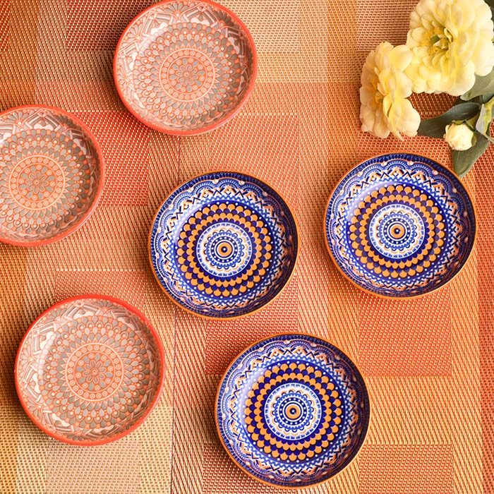 CERAMIC Designer bowls small set of 6 Round - photo 5