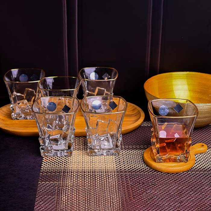 Whisky Glass crystal gold line 350 ML - photo 4