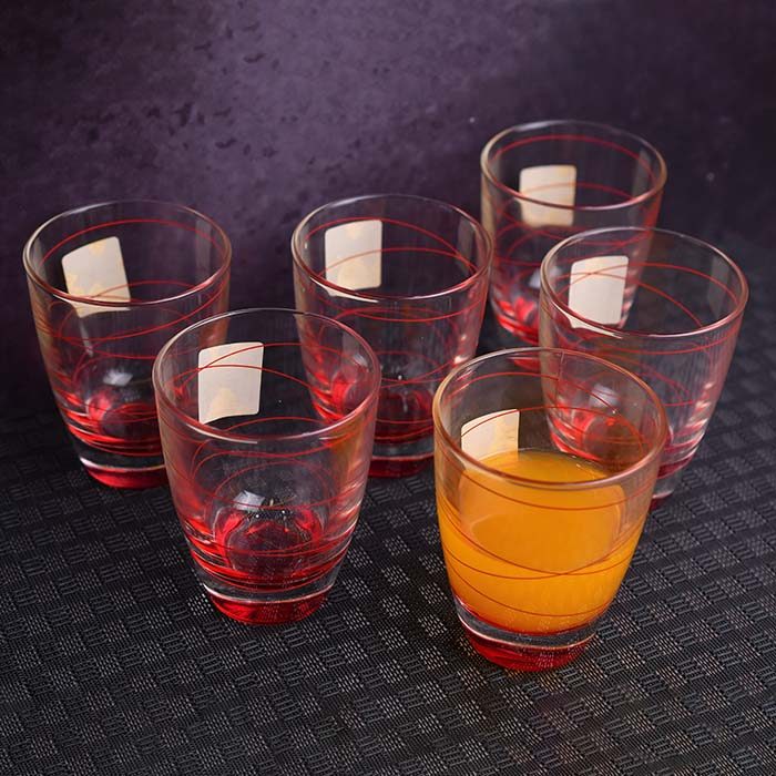 DECOVER Juice glass with Red design (set of 6) - photo 3