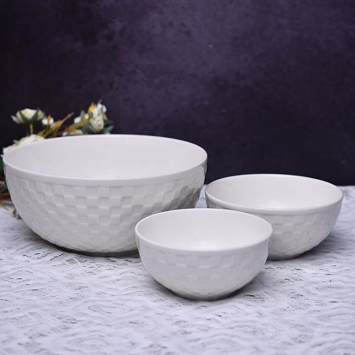 Qualitier Bowl White check 12 CM (small) set of 2 - photo 4
