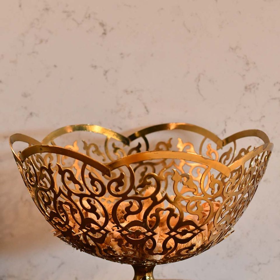 Fruit bowl full gold plated - photo 2