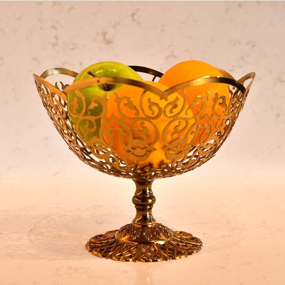 Fruit bowl full gold plated - photo 3
