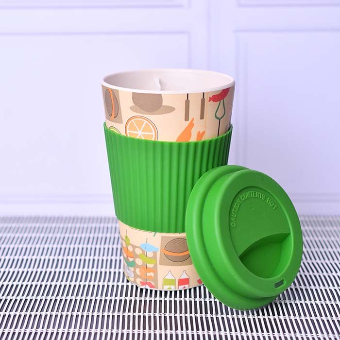 Bamboo fibre Eco Travel Mug 400 ML Green - photo 2