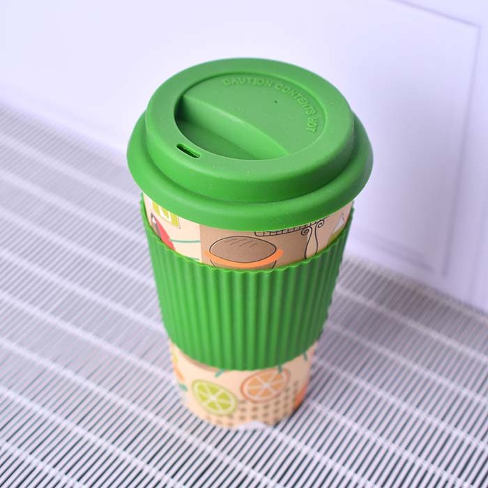 Bamboo fibre Eco Travel Mug 400 ML Green - photo 3
