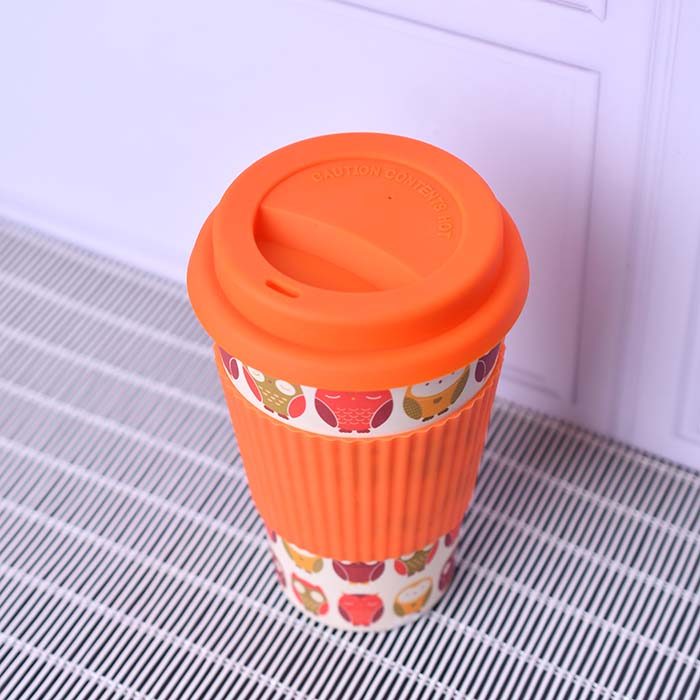 Bamboo fibre Eco Travel Mug 400 ML Orange - photo 3