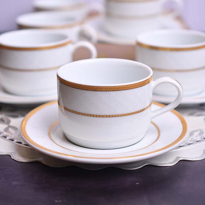 DANKOTUWA Agat | 24K Gold Lined Cup and Saucer | Luxury Porcelai - photo 1