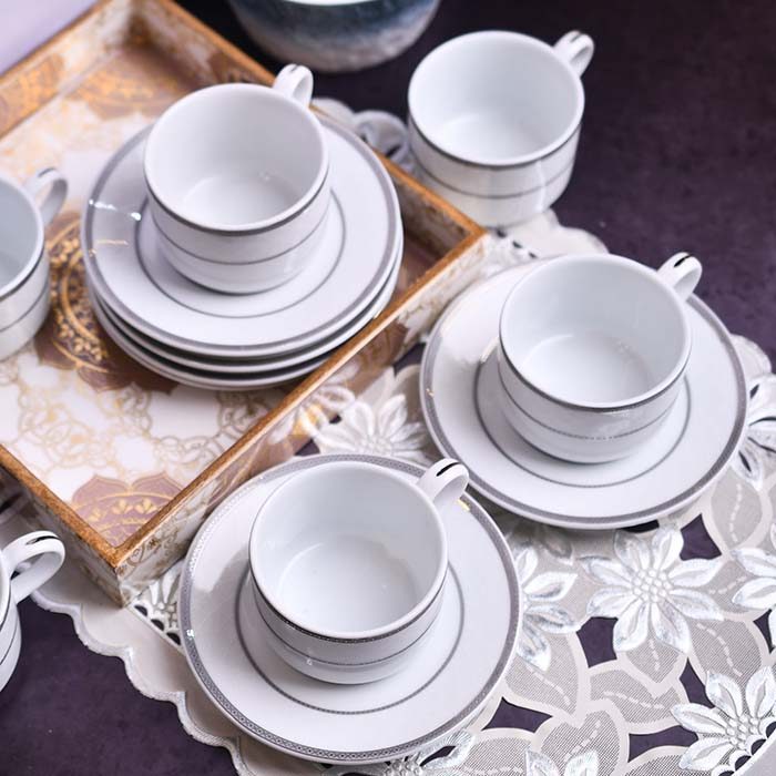 DANKOTUWA Agat | Platinum Lined Cup and Saucer | Luxury Porcelai - photo 3