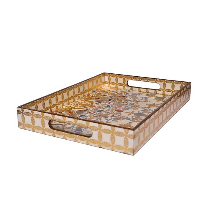 Tray for home serving Gold