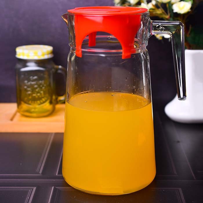 PASABAHCE Water jug Glass with Red lid (PB1100248) - photo 1