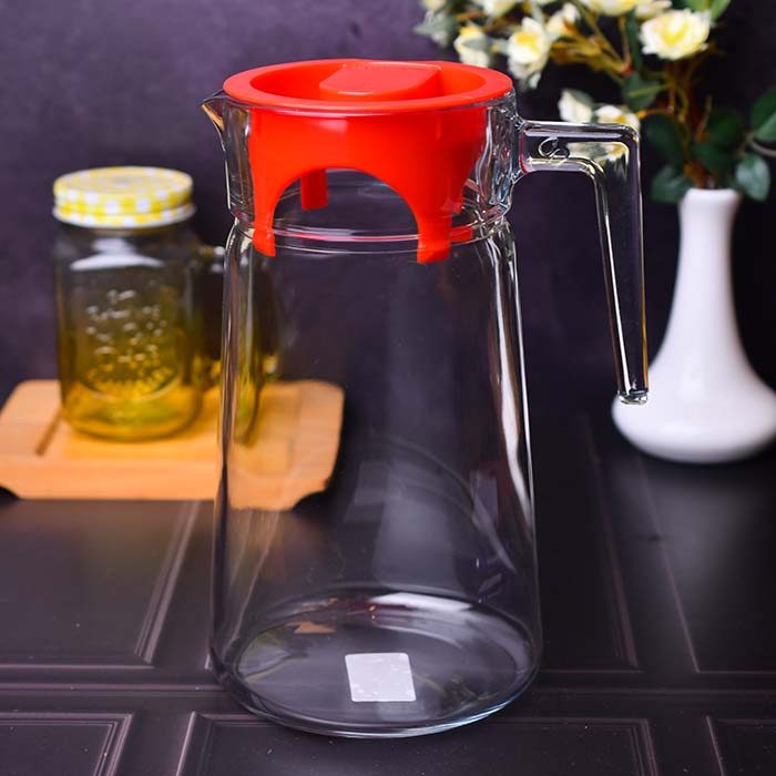 PASABAHCE Water jug Glass with Red lid (PB1100248) - photo 2
