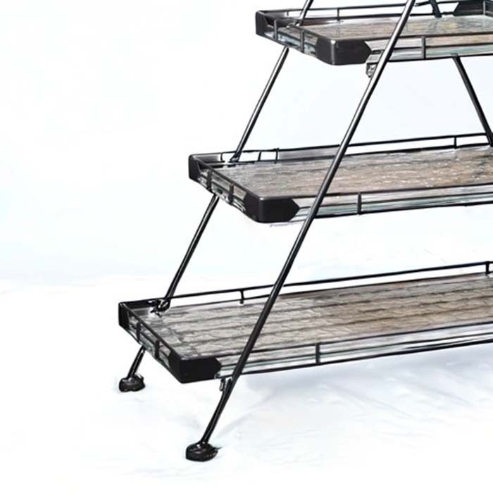 Triangle shaped Mug Shelf with glass base - photo 3