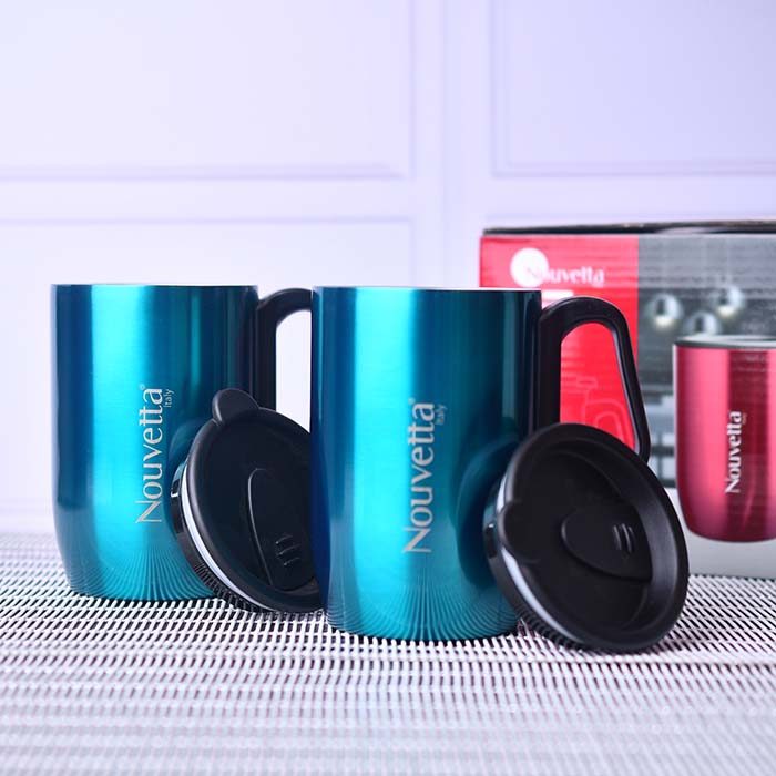 Double wall Stainless steel Travel Mug 350 ML Blue - photo 2