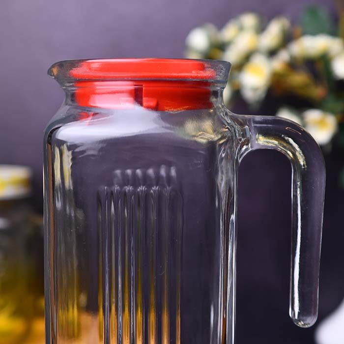 PASABAHCE Water jug Rectangle with Red lid (PB1003518) - photo 3